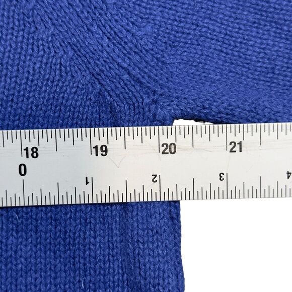 DKNY Jeans Sweaters Men's Small Blue Knit Logo Crew Ramie Insulated Pullover NWT - Picture 8 of 9